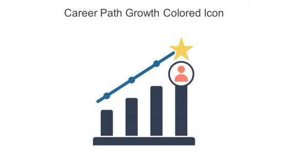 Career Path Growth Colored Icon In Powerpoint Pptx Png And Editable Eps Format