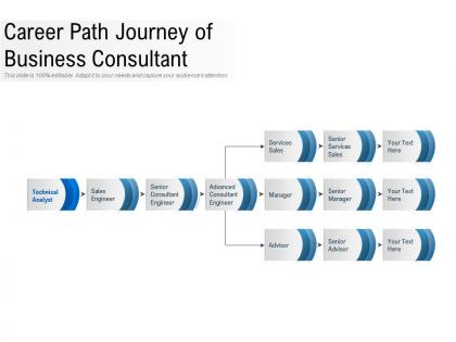 Career path journey of business consultant