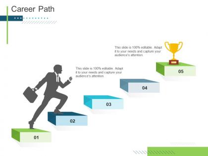 Career path slide presenting oneself for a meeting ppt elements