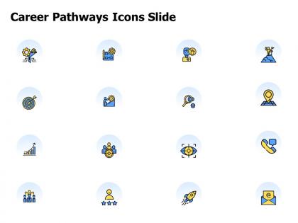 Career pathways icons slide a833 ppt powerpoint presentation model graphics pictures