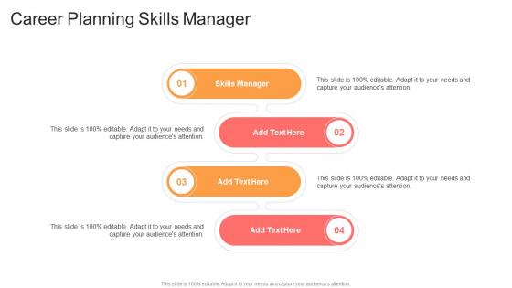 Career Planning Skills Manager In Powerpoint And Google Slides Cpb
