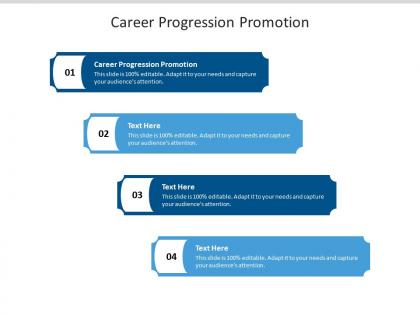 Career progression promotion ppt powerpoint presentation infographic template sample cpb