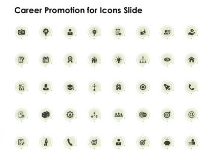 Career promotion for icons slide checklist management c584 ppt powerpoint presentation gallery show