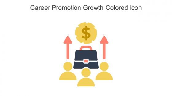 Career Promotion Growth Colored Icon In Powerpoint Pptx Png And Editable Eps Format