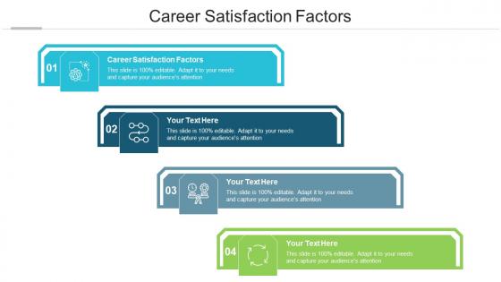 Career Satisfaction Factors Ppt Powerpoint Presentation Infographics Styles Cpb