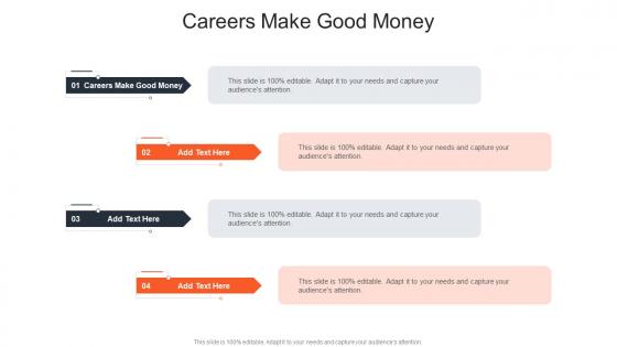 Careers Make Good Money In Powerpoint And Google Slides Cpb
