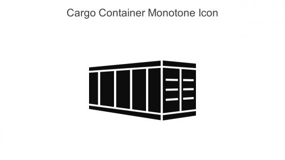 Cargo Container Monotone Icon In Powerpoint Pptx Png And Editable Eps Format