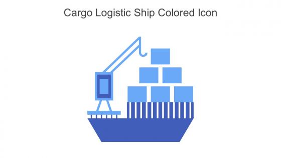 Cargo Logistic Ship Colored Icon In Powerpoint Pptx Png And Editable Eps Format