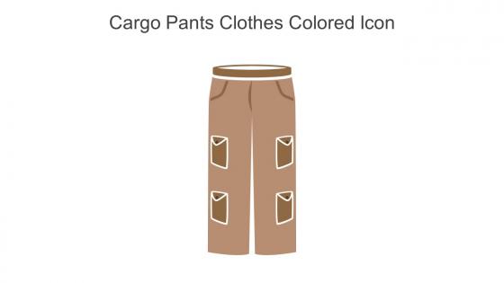 Cargo Pants Clothes Colored Icon In Powerpoint Pptx Png And Editable Eps Format