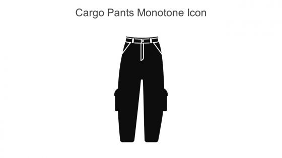 Cargo Pants Monotone Icon In Powerpoint Pptx Png And Editable Eps Format