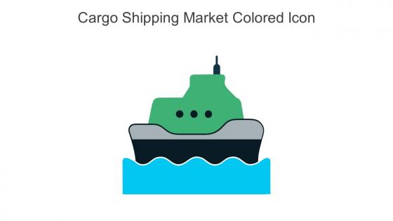 Cargo Shipping Market Colored Icon in powerpoint pptx png and editable eps format