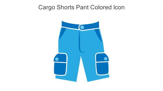 Cargo Shorts Pant Colored Icon In Powerpoint Pptx Png And Editable Eps Format