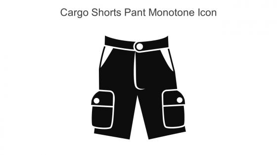 Cargo Shorts Pant Monotone Icon In Powerpoint Pptx Png And Editable Eps Format