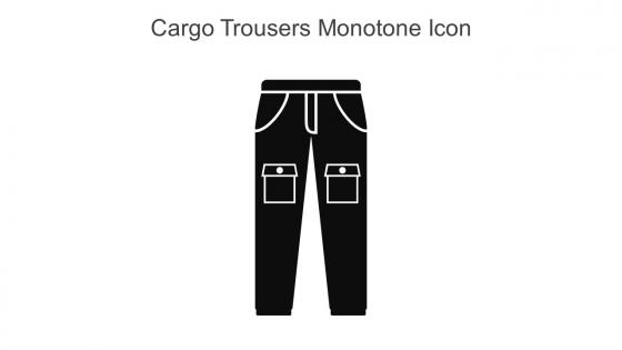 Cargo Trousers Monotone Icon In Powerpoint Pptx Png And Editable Eps Format