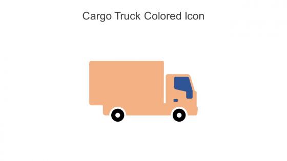Cargo Truck Colored Icon In Powerpoint Pptx Png And Editable Eps Format