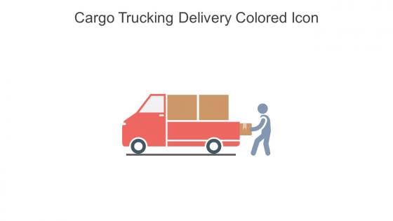 Cargo Trucking Delivery Colored Icon In Powerpoint Pptx Png And Editable Eps Format