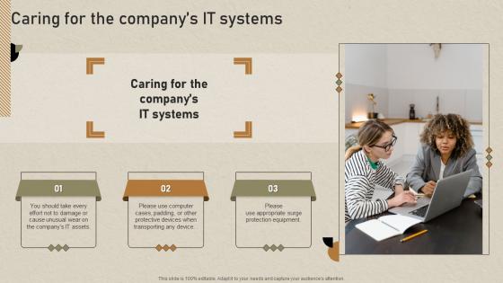 Caring For The Companys It Systems Guidebook For Corporate Staff Ppt Portrait