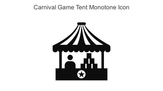 Carnival Game Tent Monotone Icon In Powerpoint Pptx Png And Editable Eps Format