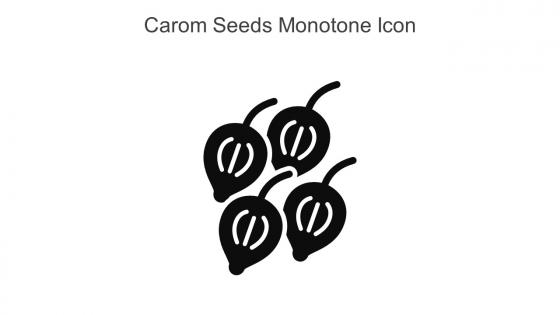 Carom Seeds Monotone Icon In Powerpoint Pptx Png And Editable Eps Format