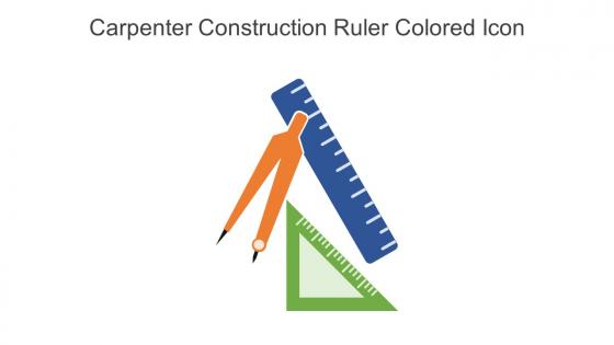 Carpenter Construction Ruler Colored Icon In Powerpoint Pptx Png And Editable Eps Format