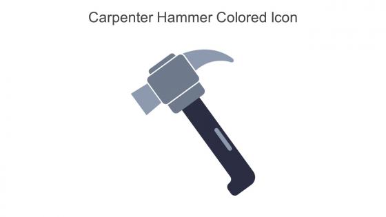 Carpenter Hammer Colored Icon In Powerpoint Pptx Png And Editable Eps Format