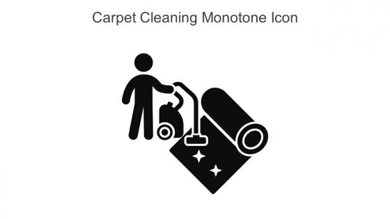 Carpet Cleaning Monotone Icon In Powerpoint Pptx Png And Editable Eps Format