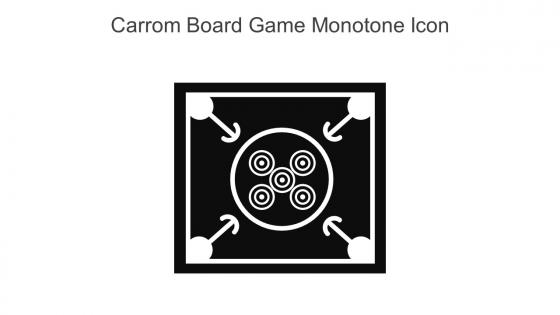 Carrom Board Game Monotone Icon In Powerpoint Pptx Png And Editable Eps Format