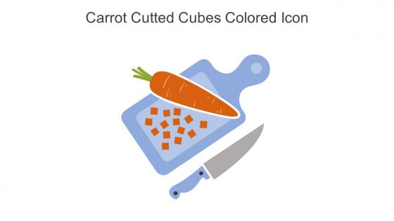 Carrot Cutted Cubes Colored Icon In Powerpoint Pptx Png And Editable Eps Format