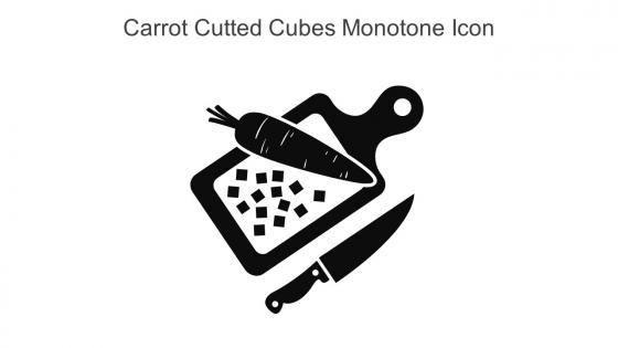 Carrot Cutted Cubes Monotone Icon In Powerpoint Pptx Png And Editable Eps Format