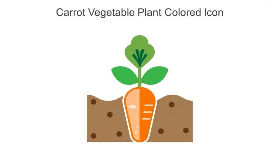 Carrot Vegetable Plant Colored Icon In Powerpoint Pptx Png And Editable Eps Format