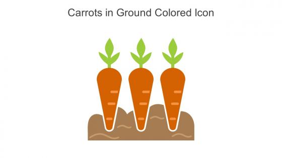 Carrots In Ground Colored Icon In Powerpoint Pptx Png And Editable Eps Format