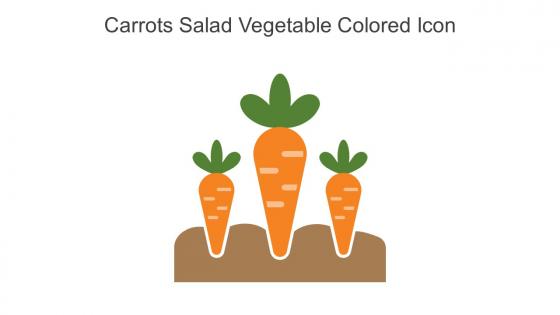 Carrots Salad Vegetable Colored Icon In Powerpoint Pptx Png And Editable Eps Format