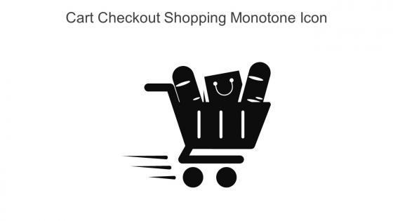 Cart Checkout Shopping Monotone Icon In Powerpoint Pptx Png And Editable Eps Format