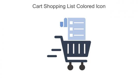 Cart Shopping List Colored Icon In Powerpoint Pptx Png And Editable Eps Format
