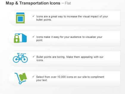 Carton lock cycle transportation ppt icons graphics