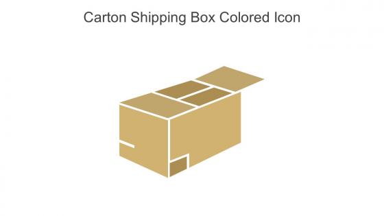 Carton Shipping Box Colored Icon In Powerpoint Pptx Png And Editable Eps Format