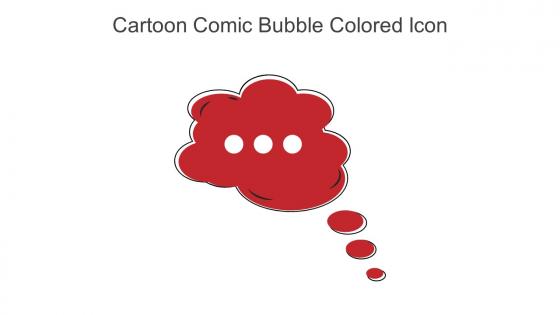 Cartoon Comic Bubble Colored Icon In Powerpoint Pptx Png And Editable Eps Format
