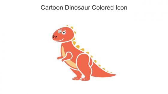 Cartoon Dinosaur Colored Icon In Powerpoint Pptx Png And Editable Eps Format