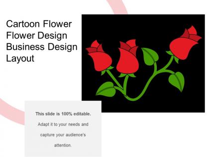 Cartoon flower flower design business design layout