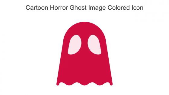 Cartoon Horror Ghost Image Colored Icon In Powerpoint Pptx Png And Editable Eps Format