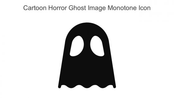 Cartoon Horror Ghost Image Monotone Icon In Powerpoint Pptx Png And Editable Eps Format