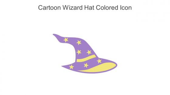 Cartoon Wizard Hat Colored Icon In Powerpoint Pptx Png And Editable Eps Format