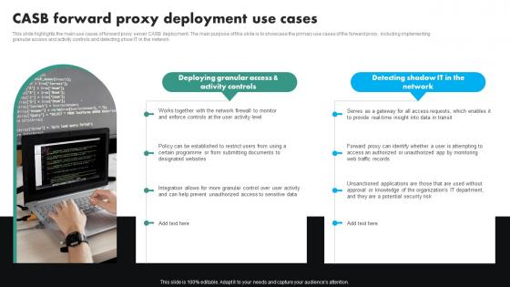 CASB Forward Proxy Deployment Use Cases CASB Cloud Security