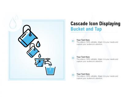 Cascade icon displaying bucket and tap