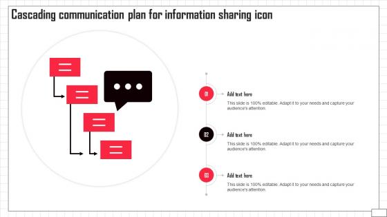 Cascading Communication Plan For Information Sharing Icon