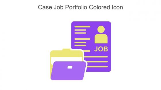 Case Job Portfolio Colored Icon In Powerpoint Pptx Png And Editable Eps Format