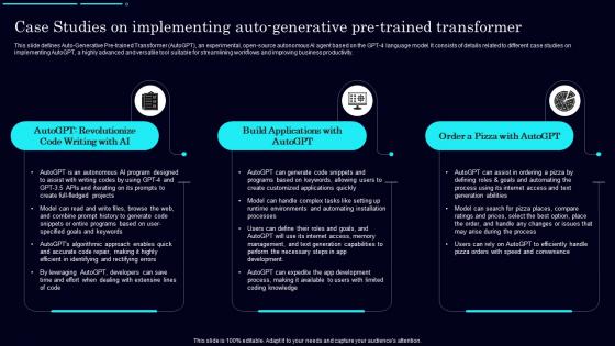Case Studies On Implementing Auto Auto Gpt Autonomous Gpt 4 Experiment Explained ChatGPT SS