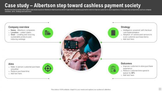 Case Study Albertson Step Toward Cashless Payment Implementation Of Cashless Payment