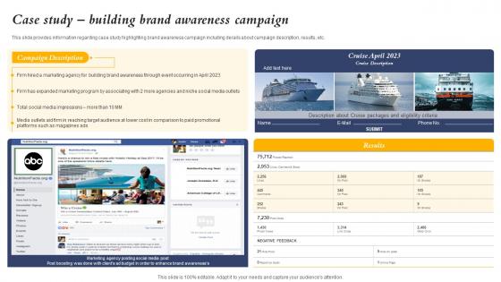Case Study Building Brand Awareness Campaign Core Element Of Strategic