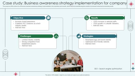 Case Study Business Awareness Strategy Implementation For Company